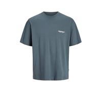 JACK & JONES Male Plus Size Rückenprint T-Shirt Jorislington Type tee SS Crew Neck Pls, Resistente al Agua, 5XL Hombres