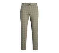 JACK & JONES Male Slim Fit Chino Hose Pantalones, Abbey Stone/Detail:Check, 31W x 34L Hombres