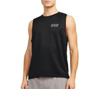 JACK & JONES Male Sport Tanktop Cnz Camiseta de Tirantes Jcocnz Berlin, Negro, S Hombres