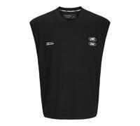 JACK & JONES Male Sport Tanktop Cnz Camiseta de Tirantes Jcocnz Berlin, Negro, XL Hombres
