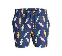 Jack & Jones Men's Jpstfiji Jjswim Funny Swimming Shorts S Blazer Navy