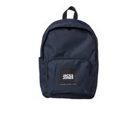 JACK & JONES Mochila 'Back to School' azul oscuro / negro / blanco One Size azul oscuro / negro / blanco