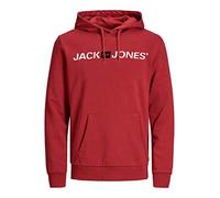 JACK & JONES Moda Hombre JJECORP Old Logo Sweat Hood 12137054, Rio Red/REG FIT, XXL