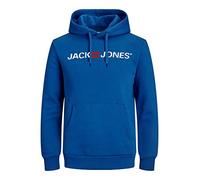 JACK & JONES Moda Hombre JJECORP Old Logo Sweat Hood 12137054, Rio Red/REG FIT, XXXL
