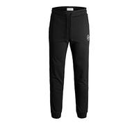 JACK & JONES Nos Hombre Jjigordon Jjshark Sweat Pants Viy Noos Pantalones de Deporte Not Applicable, Negro (Negro Negro), W (Tamaño del Fabricante: S)