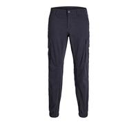 Azul Hombres Cotton/Recycled/Cotton/Elastane Pantalones Cargo Corte Slim 33/32 EU