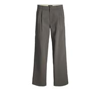 Gris Hombres Polyester Pantalones Clásicos Corte Wide Leg 31/30 EU