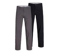 JACK & JONES Pantalón chino 'JPSTKane Dave' gris oscuro / negro 31x30 EUR