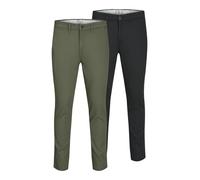 JACK & JONES Pantalón chino 'Macro Dave' verde pastel / negro 30x34 EUR