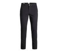 JACK & JONES - Pantalón chino para hombre, corte ajustado, negro/negro, 32W / 30L
