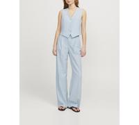 Jack & Jones Pantalón de pinzas palazzo de mujer. Azul claro 36/S