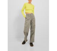 Jack & Jones Pantalón Kendal cargo de tiro medio de mujer. Verde pardo 42 (XL)