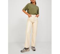 Jack & Jones Pantalón straight de efecto piel de mujer. Crudo 38 (M)