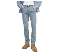 JACK & JONES Pantalón Vaquero básico Hombre en diseño Regular con Lavado a la Piedra y Cierre de Botones JJIMIKE, Color:Azul Oscuro, Talla de pantalón:30W / 34L, Largo de la Pierna:L34