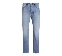 JACK & JONES Pantalón Vaquero básico Hombre en diseño Regular con Lavado a la Piedra y Cierre de Botones JJIMIKE, Color:Azul Oscuro, Talla de pantalón:28W / 30L, Largo de la Pierna: