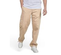 JACK & JONES Pantalones cargo para hombre, elásticos, holgados, con bolsillos, color negro, beige, verde, 30, 31, 32, 33, 34, 36, 38, Dune (12280782), 36W / 32L