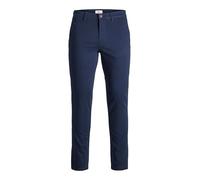 JACK & JONES Pantalones Chinos elásticos de Hombre Corte cónico Ajuste Slim Look Moderno JPSTMARCO JJBOWIE, Color:Armada, Talla de pantalón:29W / 32L, Largo de la Pierna:L32