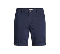JACK & JONES Pantalones Cortos Chinos Ajustados para Hombre Cintura Media - Corte Regular, Color:Azul-2, Talla:S
