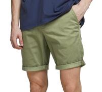JACK & JONES Pantalones Cortos Chinos Ajustados para Hombre Cintura MediaCorte Regular, Color:Verde, Talla:S