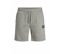 JACK & JONES Pantalones Cortos de chándal para Hombre New Soft, Gris Claro, XS