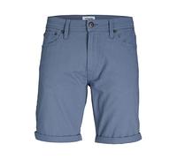 Jack & Jones Pantalones Cortos Deportivos para Hombre JJATLAS tee SS Crew 12165892 Azul