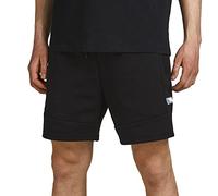 Jack & Jones Pantalones Cortos Jpstgordon Jjair Sweat Bex Sn para Hombre, Negro, L