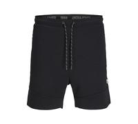 Jack & Jones Pantalones Cortos Jpstgordon Jjair Sweat Bex Sn para Hombre, Negro, S