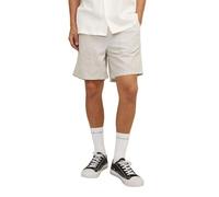 JACK & JONES Jpstjaiden Jjsummer Linen Blend Jogshort Pantalones Cortos, Crockery/Detail:Melange, M para Hombre