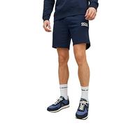 JACK & JONES Pantalones Cortos Jpstnewsoft Sweat GMS para Hombre, Azul Marino. Detalles: sin cepillar, S