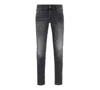 Jack & Jones Pantalones de Mezclilla Ajustados para Hombre, Tiro bajo, con Botones, Negro, 36W/34L