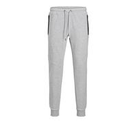 Jack & Jones Pantalones deportivos Will Fusion para hombre gris moteado/negro 31-32