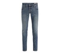 JACK & JONES Pantalones Vaqueros Ajustados de Hombre Cintura Baja Stretch Denim Jjiglenn, Color:Azul Oscuro, Talla de pantalón:29W / 34L, Largo de la Pierna:L34