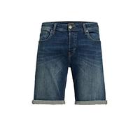 JACK & JONES Jjirick Jjoriginal Am 626 Pcw-Pantalones Cortos Vaqueros, Azul Denim, S para Hombre
