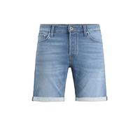 Jack & Jones Pantalones Vaqueros Cortos para Hombre, Corte Regular, Azul Denim., XXL
