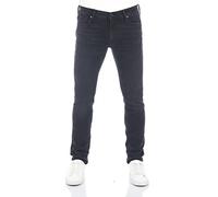 Jack & Jones Pantalones Vaqueros para Hombre Jjiglenn Pantalones Vaqueros Ajustados, elásticos, Vaqueros, Azul, Negro, Black Denim 109 (12225765), 31W x 30L