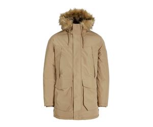 JACK & JONES Parca de invierno 'CAMP' beige oscuro L beige oscuro