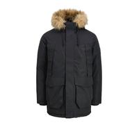 JACK & JONES Parca de invierno 'CAMP' marrón claro / negro L marrón claro / negro