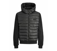 Jack & Jones Plumífero híbrido. Talla L. Color Negro