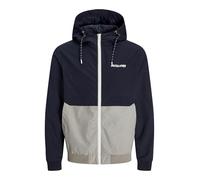 JACK & JONES Jjerush Hood Bomber Noos Pls Chaqueta, Azul, 4XL Hombres