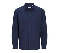 JACK&JONES PLUS Camisa de Franela para Hombre Jjjoshua LS Pls, Azul Marino. Detalles: sólido, 5XL