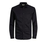 JACK & JONES Jprblacardiff Camiseta L/S PS Noos Camisa, Hombre (FR/ES, Letras, XXL, Grande, Regular, Negro)