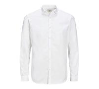 JACK & JONES Camisa de Hombre Plus Locker Corte Superior Camisa, Blanco/Ajuste: Holgado, 8XL