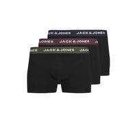 JACK&JONES PLUS JACARON Solid Trunks 3 Pack PLS Bóxer, Black/Pack:Black-Black, 3XL Große Größen (Pack de 3) para Hombre