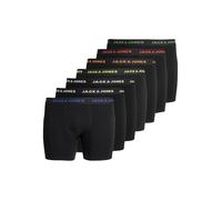 JACK&JONES PLUS Jacbasic Trunks 7 Pack Noos Pls Bóxer, Black/Pack: Black-Black-Black-Black-Black-Black, 4XL Grande 7 Hombres