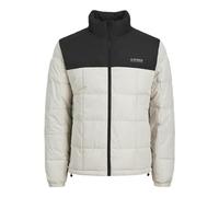JACK&JONES PLUS Jjben Square Jacket Pls Chaqueta para hombre, Moonbeam/Detail:blocking, XXXL