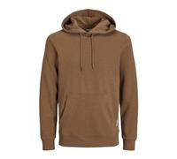 JACK & JONES PLUS Jjebasic Sweat Hood Noos Pls Sudadera con Capucha, Otter, 3XL Grandes para Hombre