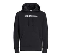 JACK & JONES PLUS Jjecorp Logo Sweat Hood Play Pls Sudadera con Capucha, Black/Print:Play 5, XXXXL para Hombre
