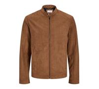 JACK&JONES PLUS JJEDYLAN CLEAN Faux Suede Jacket PLS Chaqueta de ante para hombre, coñac, 5XL, coñac, XXXXXL