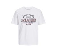 JACK&JONES PLUS JJELOGO tee SS O-Neck 2 Col AW24 S PLS, Blanco, XXXL