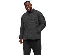 JACK&JONES PLUS JJERECYCLE Puffer Collar Noos PS Chaqueta, Black, 4XL para Hombre